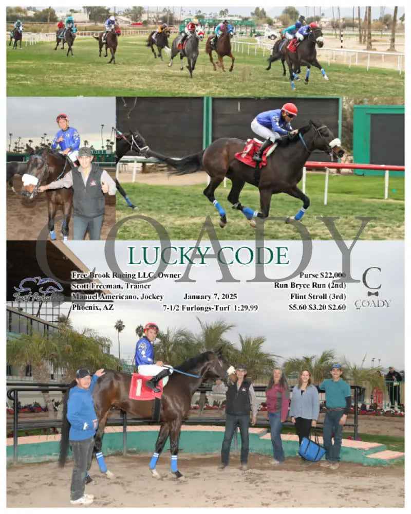 Lucky Code - 01-07-25 R08 Tup Turf Paradise