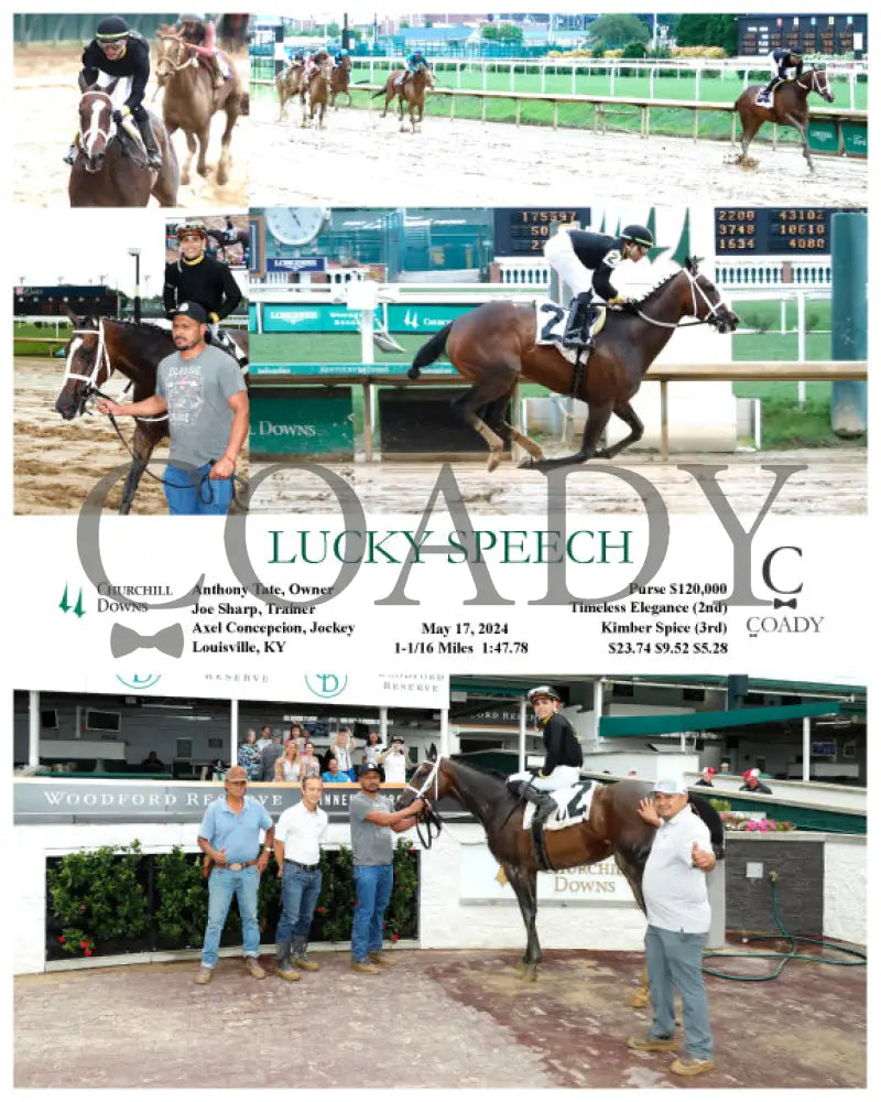 Lucky Speech - 05-17-24 R09 Cd Churchill Downs