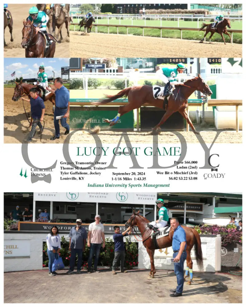 Lucy Got Game - 09-20-24 R06 Cd Churchill Downs