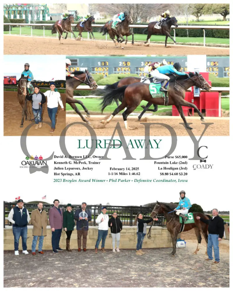 LURED AWAY - 021425 - Race 08 - OP Oaklawn Park