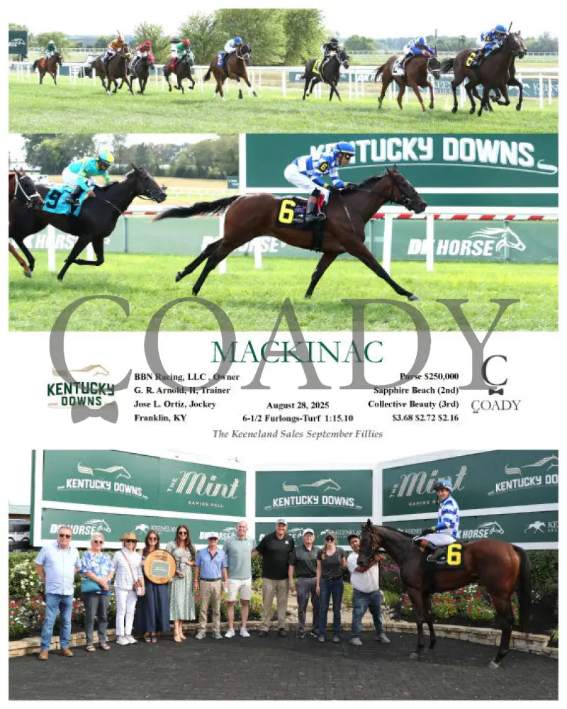 MACKINAC 082825 Race 08 KD Kentucky Downs