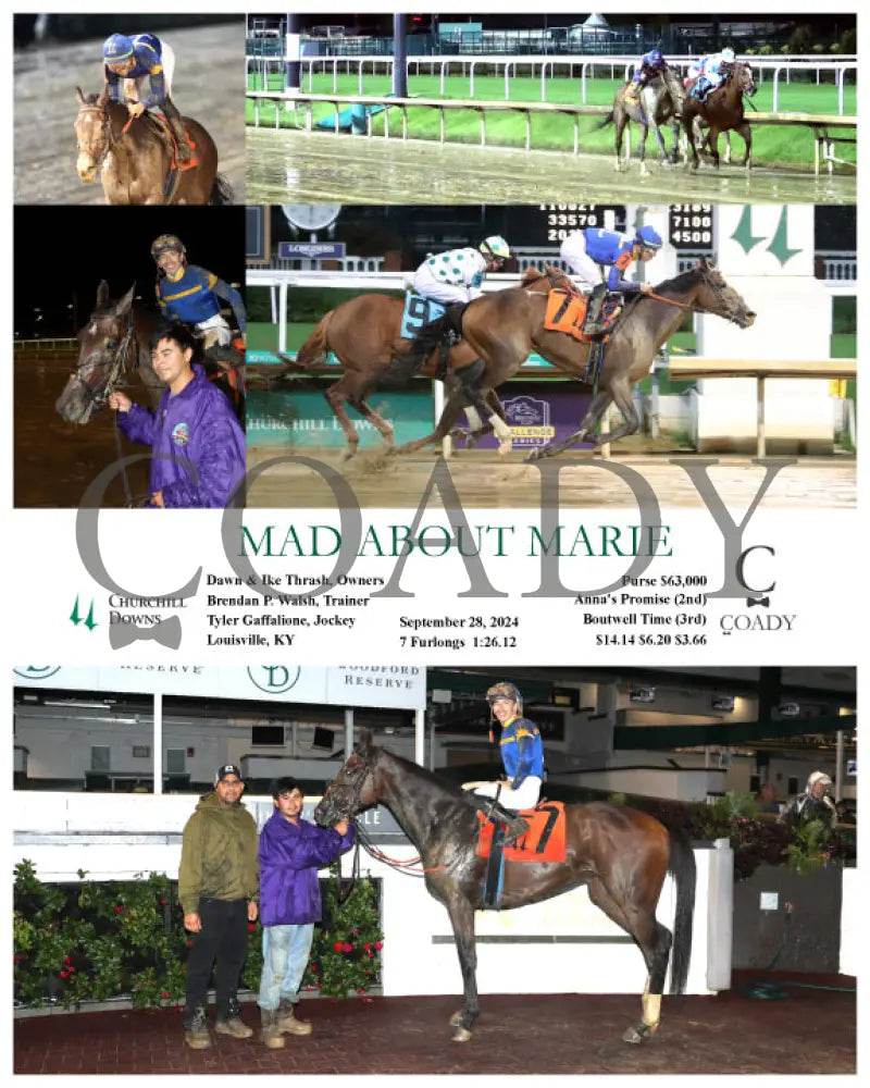 Mad About Marie - 092824 Race 06 Cd Churchill Downs
