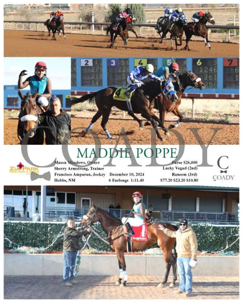 Maddie Poppe - 12-10-24 R08 Zia Zia Park