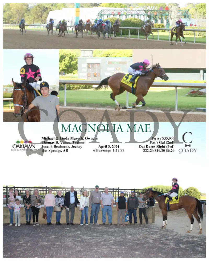 Magnolia Mae - 04 - 05 - 24 R10 Op Oaklawn Park