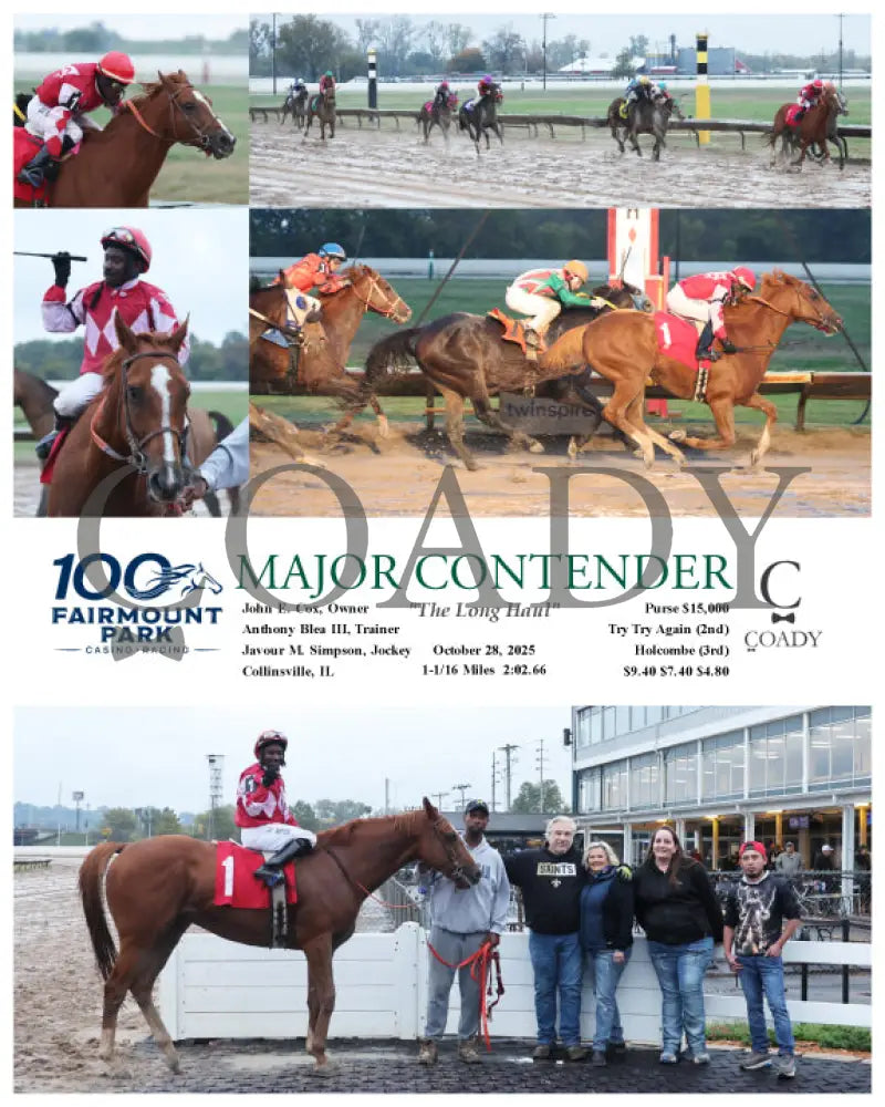 MAJOR CONTENDER - ’The Long Haul’ - 10-28-25 - R11 - FP Fanduel Sportsbook Horse Racing