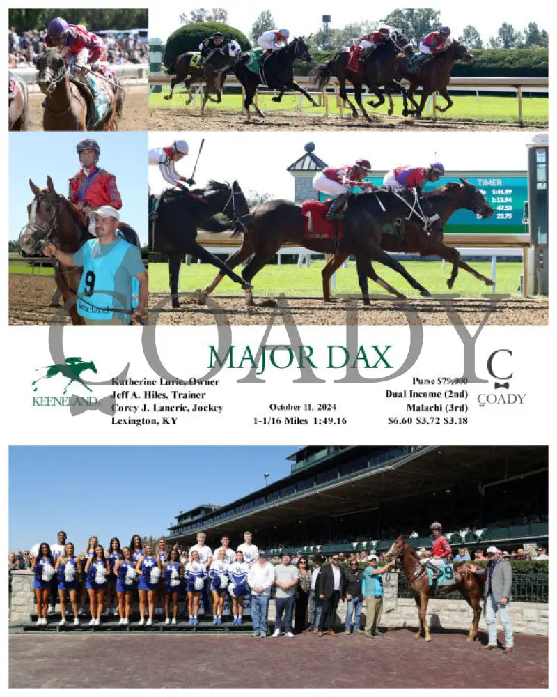 Major Dax - 10-11-24 R02 Kee Keeneland
