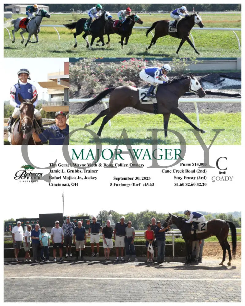 MAJOR WAGER - 093025 - Race 05 - BTP - Coady Media - Kurtis Coady Photography
