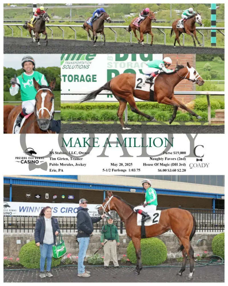 MAKE A MILLION - 05-20-25 - R07 - PID Presque Isle Downs