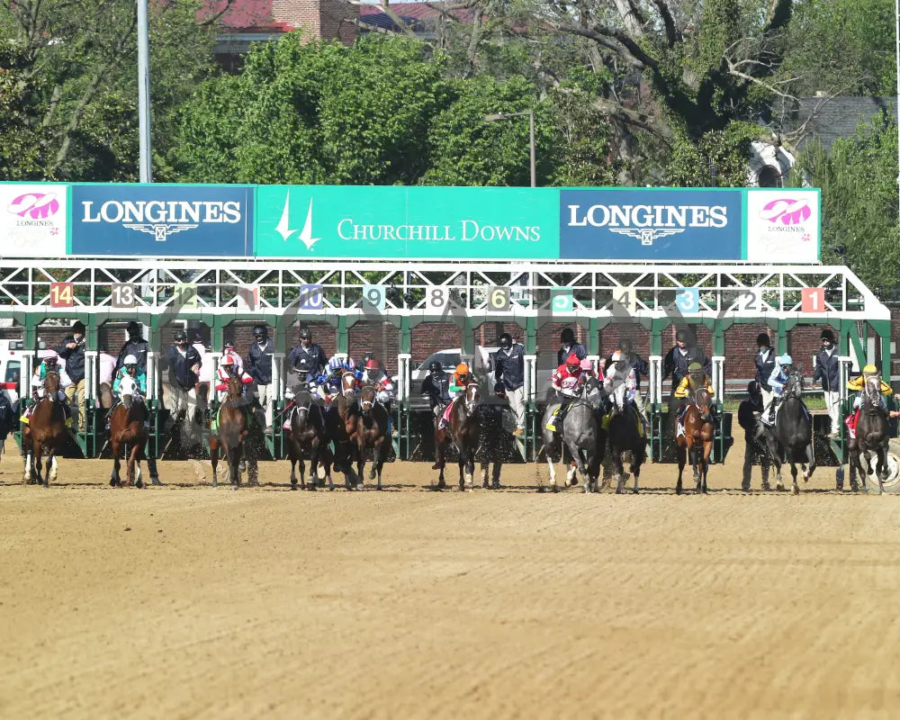 Malathaat - The Kentucky Oaks G1 147Th Running 04-30-21 R11 Cd Head On Start 01 Derby