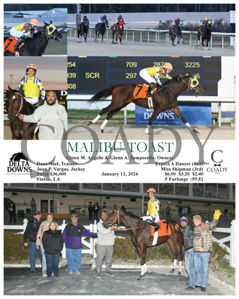 Malibu Toast - 01-12-24 R02 Ded Delta Downs
