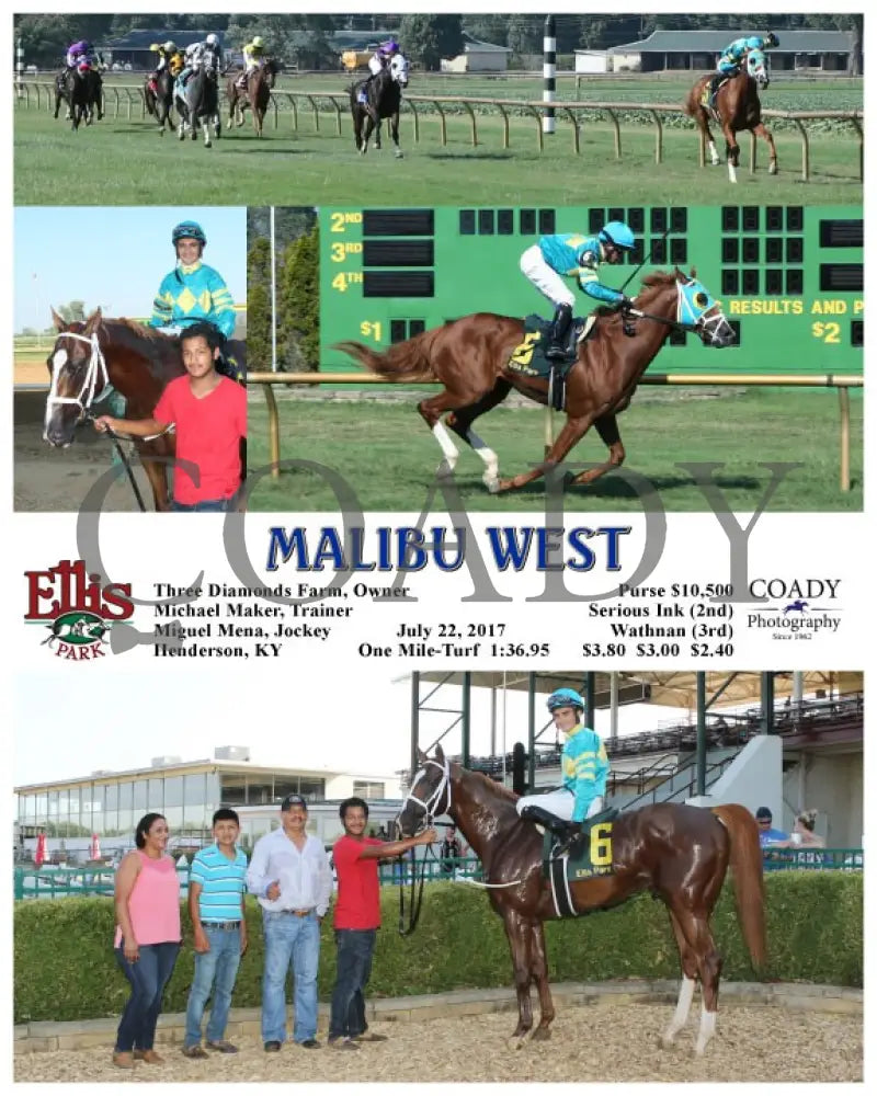 Malibu West - 072217 Race 09 Elp Ellis Park