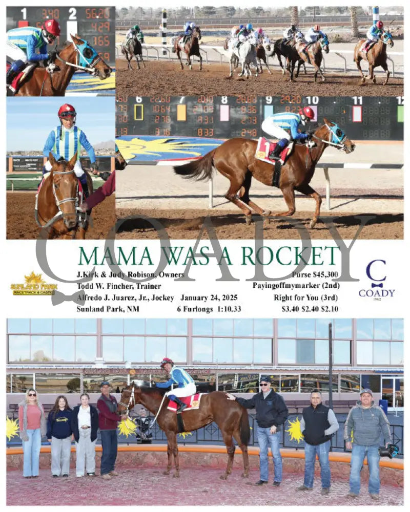 Mama Was A Rocket - 01-24-25 R08 Sun Turfway Park