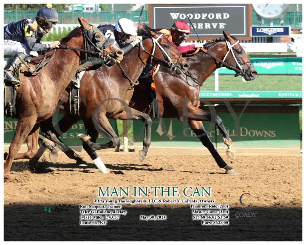 Man In The Can - 05-30-24 R03 Cd Action Churchill Downs