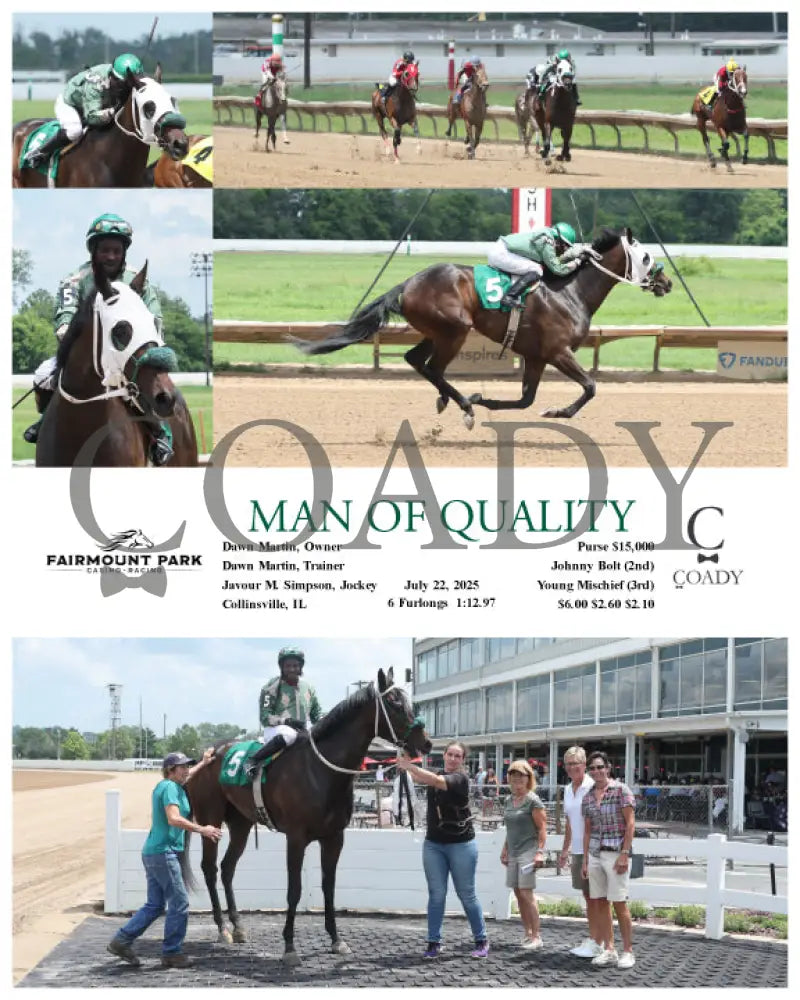 MAN OF QUALITY - 07-22-25 - R01 - FP Fanduel Sportsbook Horse Racing