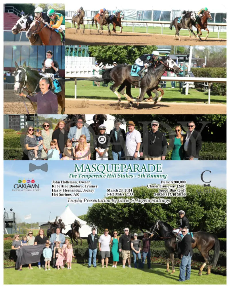 Masqueparade - The Temperence Hill Stakes 5Th Running 03 - 29 - 24 R09 Op Oaklawn Park