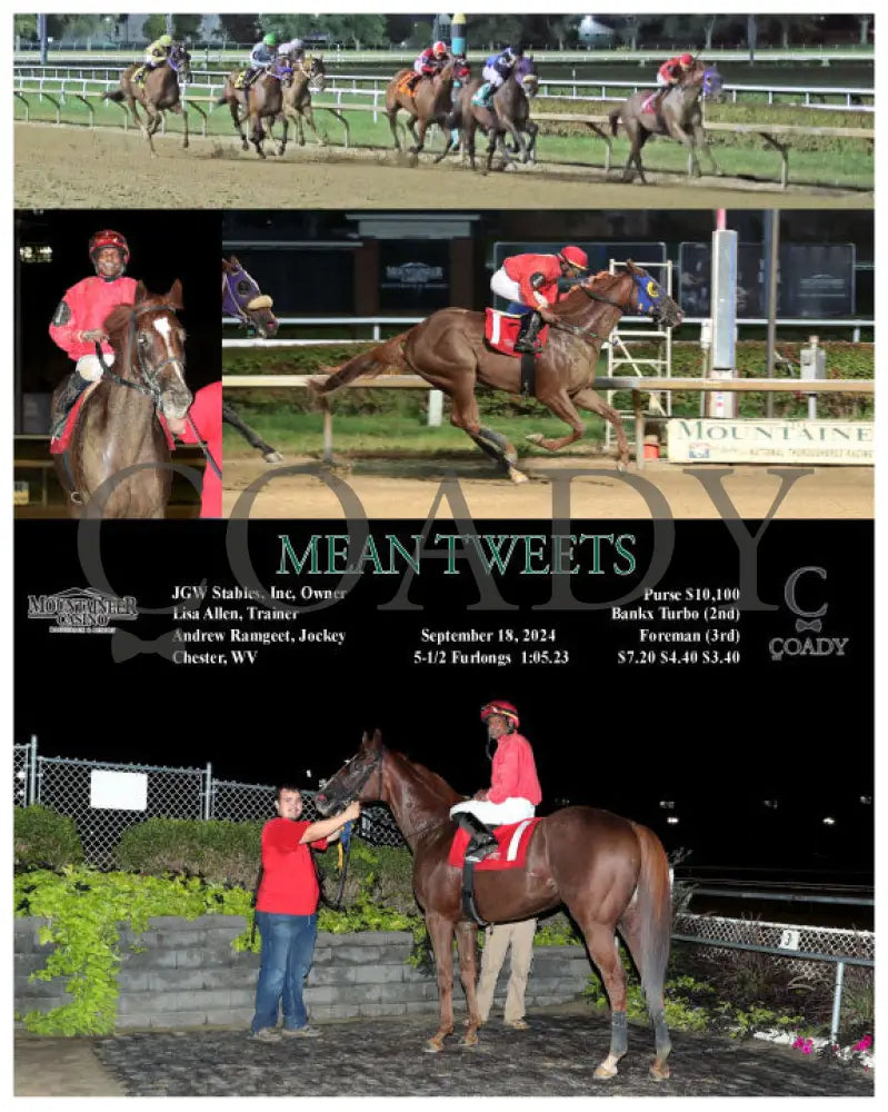 Mean Tweets - 09-18-24 R05 Mnr Mountaineer Park