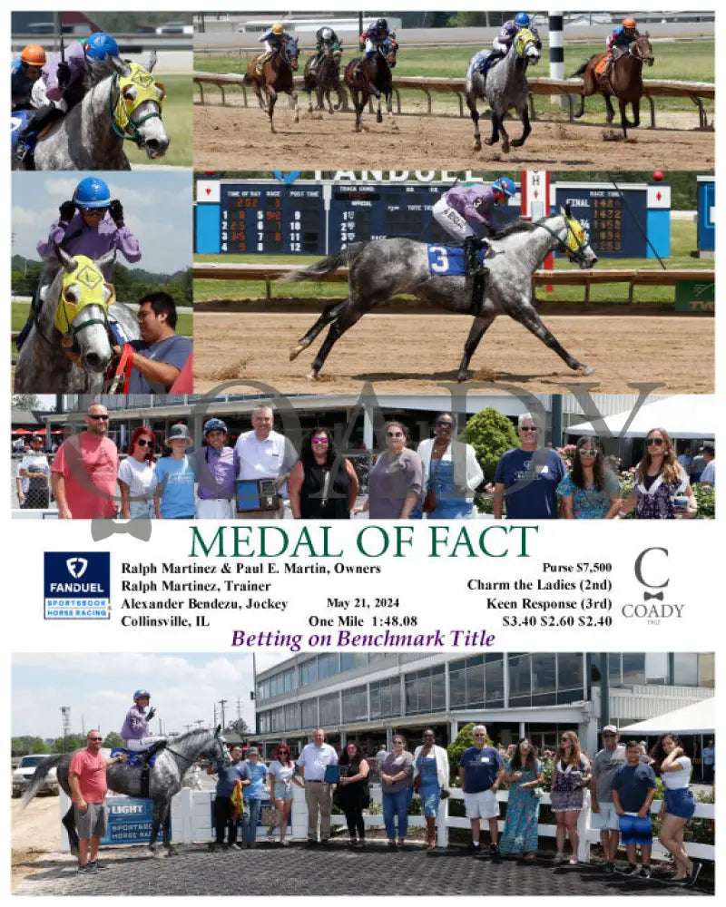 Medal Of Fact - 05-21-24 R03 Fan Fanduel Sportsbook Horse Racing