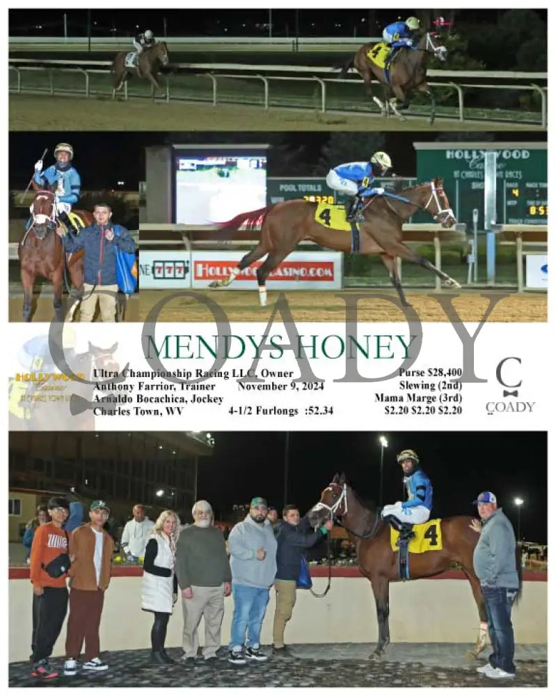Mendys Honey - 11-09-24 R04 Ct Hollywood Casino At Charles Town Races