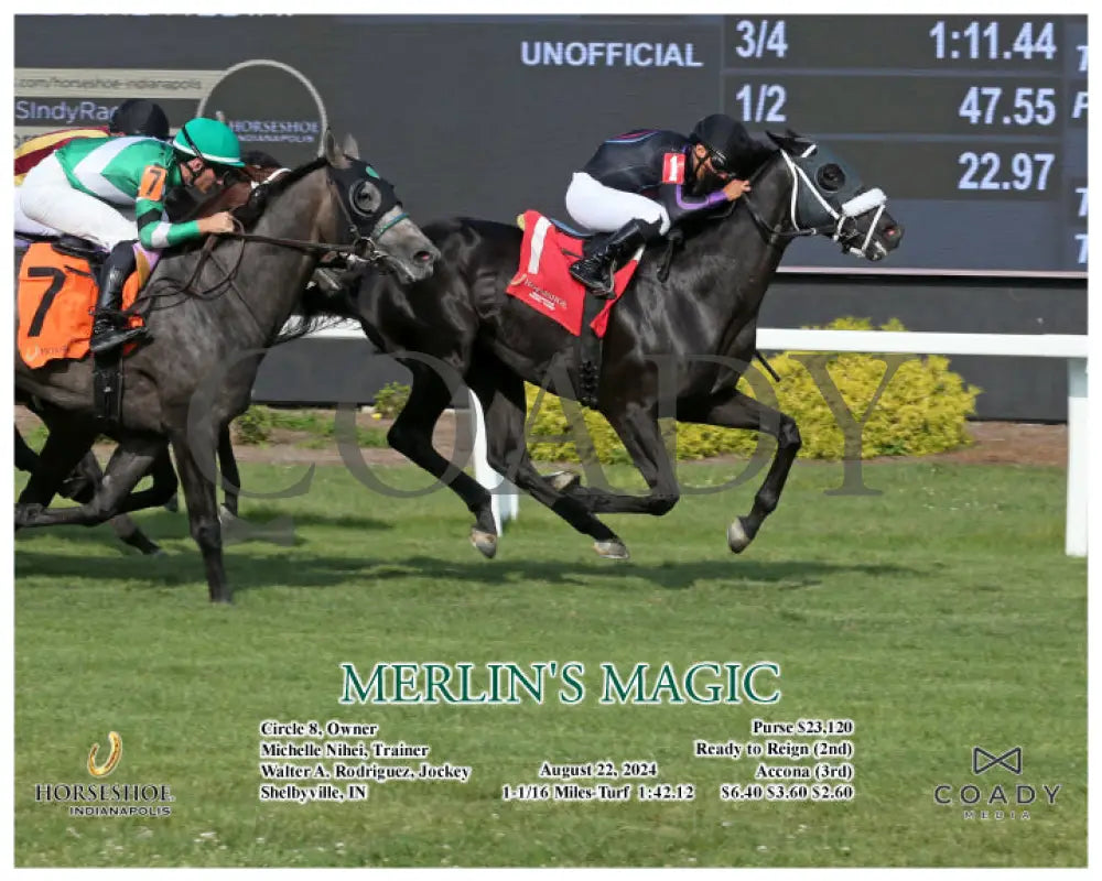 Merlin’s Magic - 08-22-24 R08 Ind Action Indiana Grand