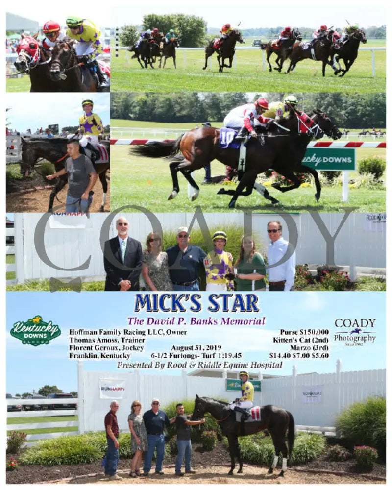 Mick’s Star - The David P. Banks Memorial 08-31-19 R03 Kd Kentucky Downs