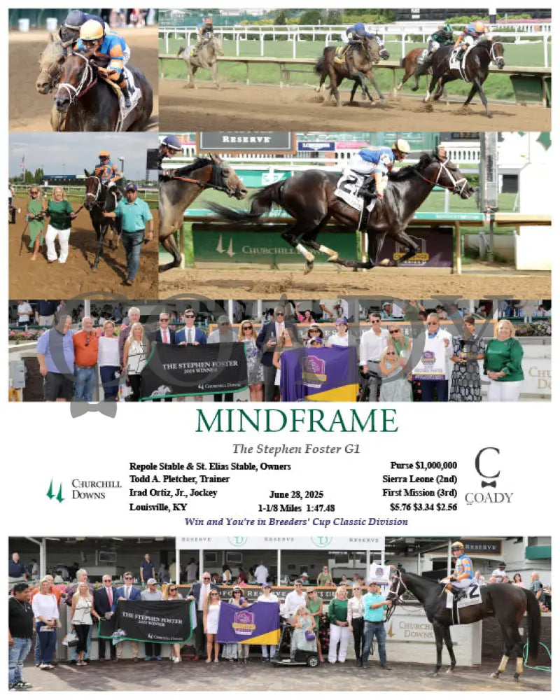 MINDFRAME - The Stephen Foster G1 - 06-28-25 - R11 - CD Churchill Downs