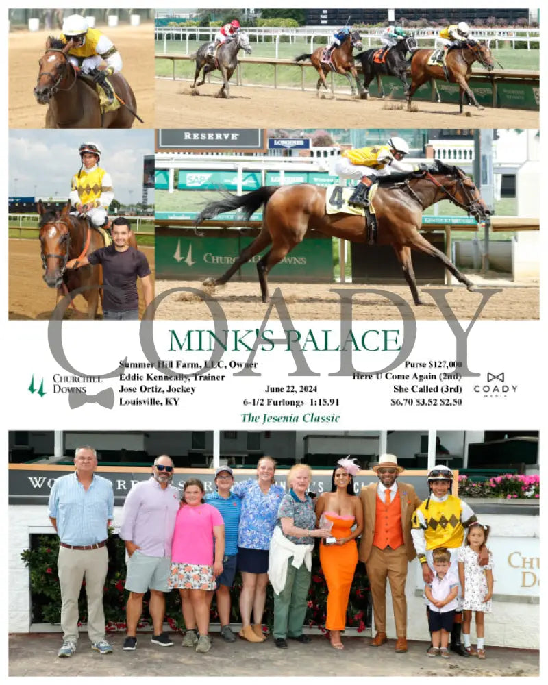 Mink’s Palace - 06-22-24 R09 Cd Group Churchill Downs