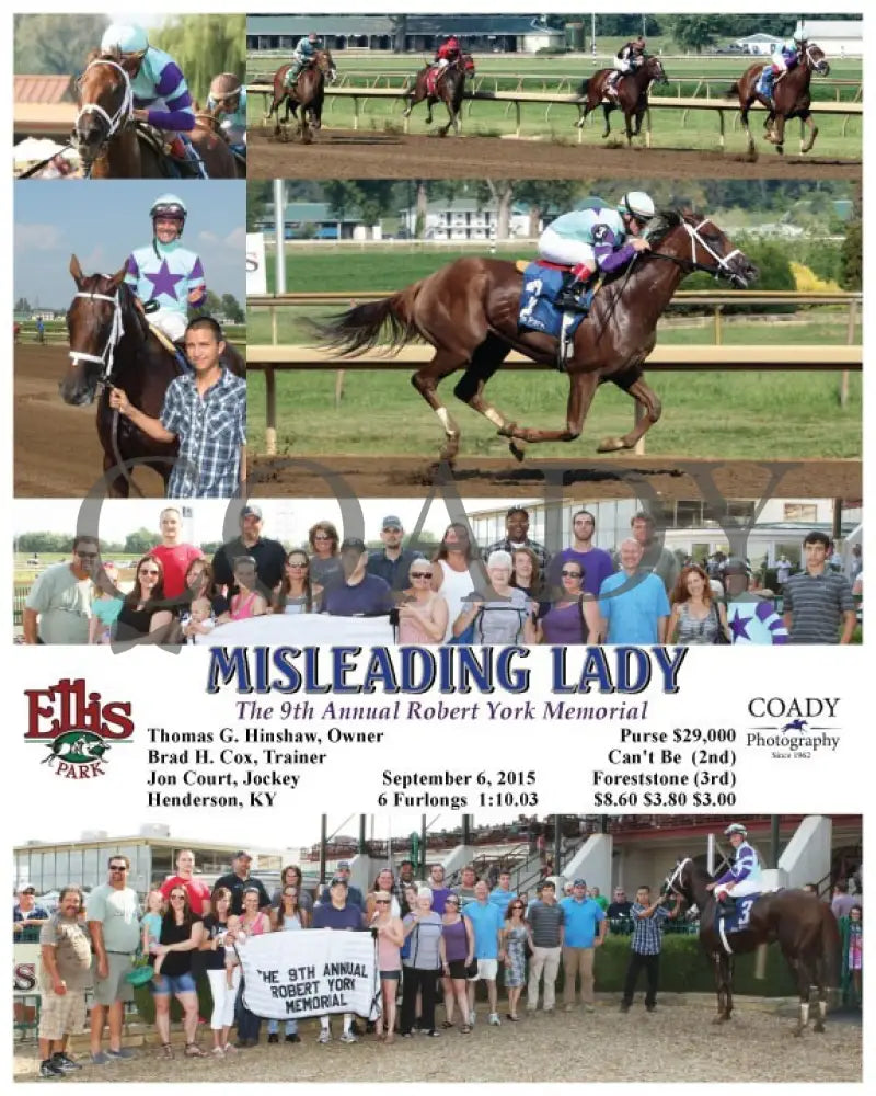 Misleading Lady - 090615 Race 07 Elp Ellis Park