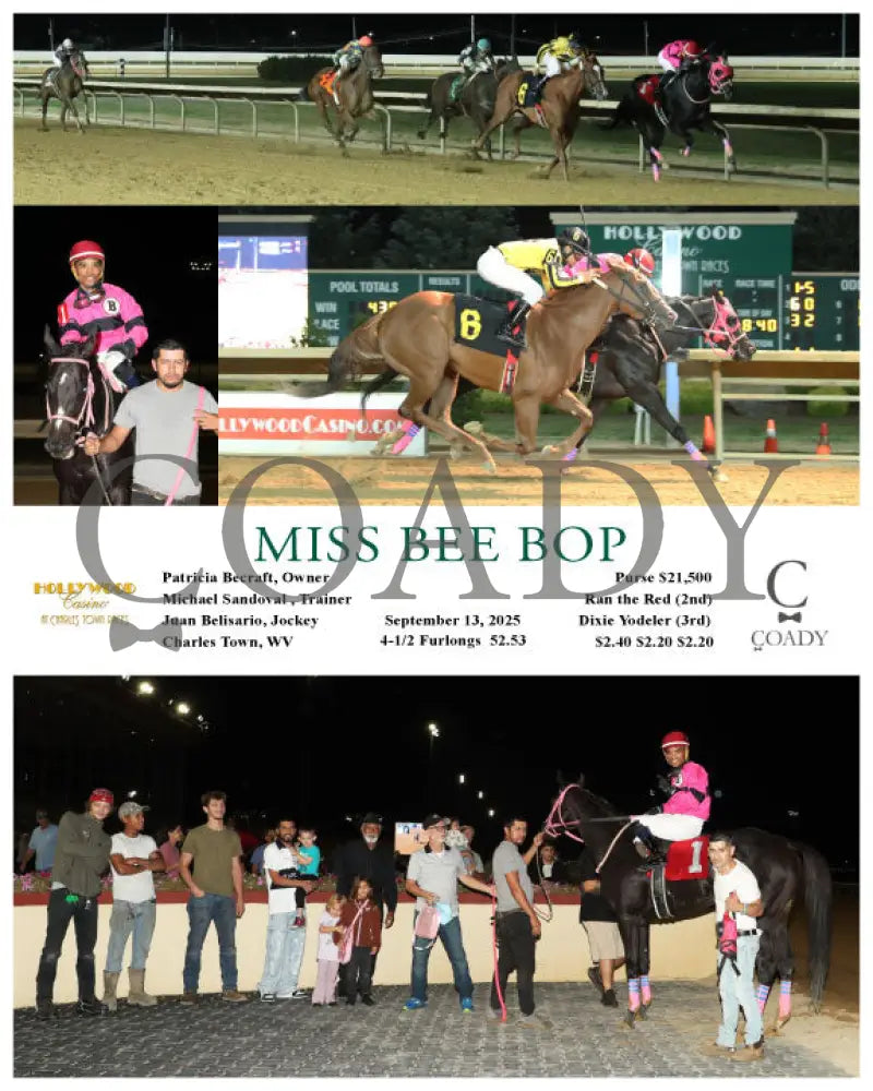 MISS BEE BOP - 09-13-25 - R04 - CT Hollywood Casino at Charles Town Races