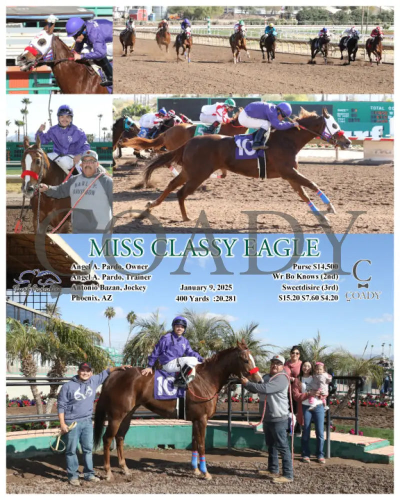 Miss Classy Eagle - 01-09-25 R01 Tup Turf Paradise