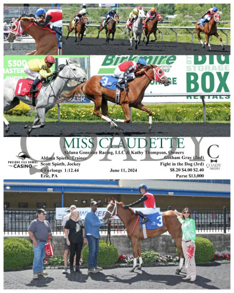 Miss Claudette - 06-11-24 R02 Pid Presque Isle Downs