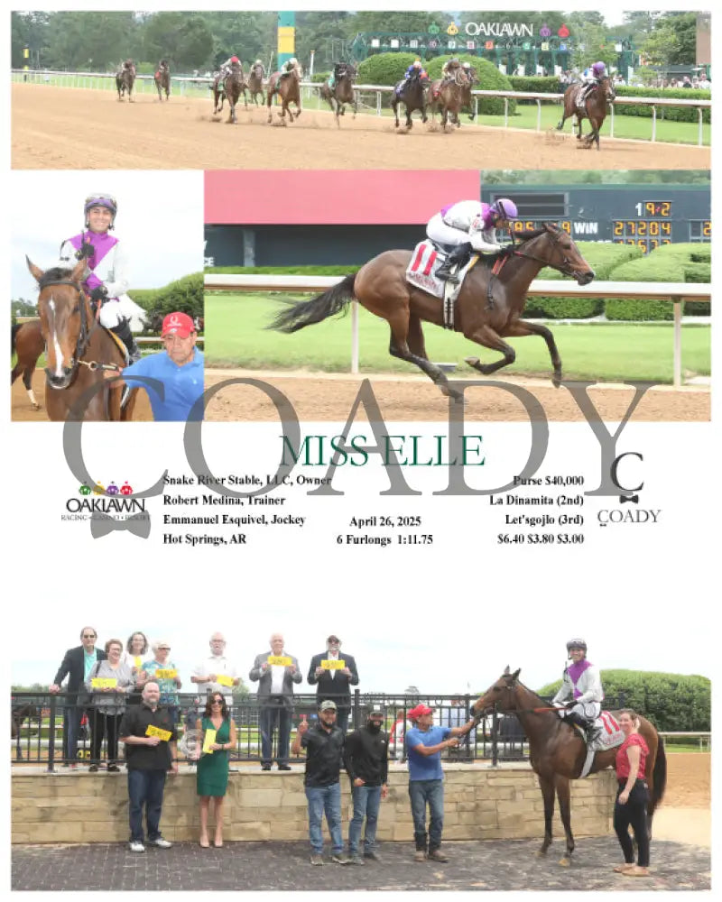 MISS ELLE - 04-26-25 - R06 - OP Oaklawn Park