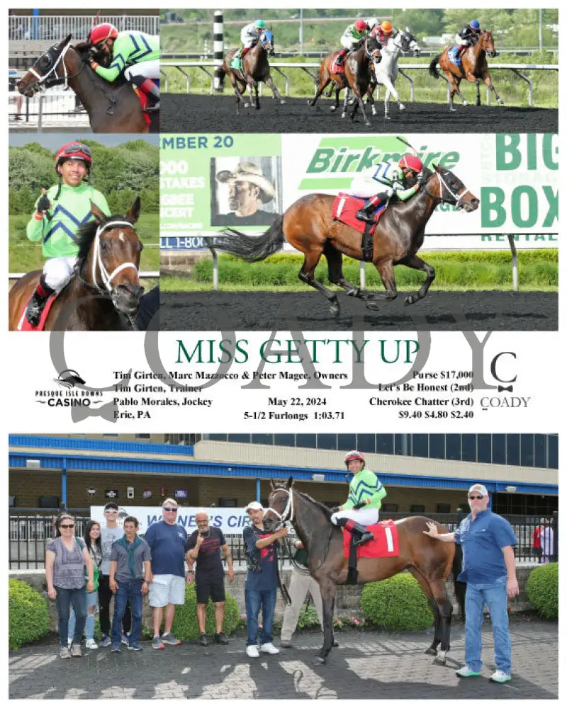 Miss Getty Up - 05-22-24 R06 Pid Presque Isle Downs