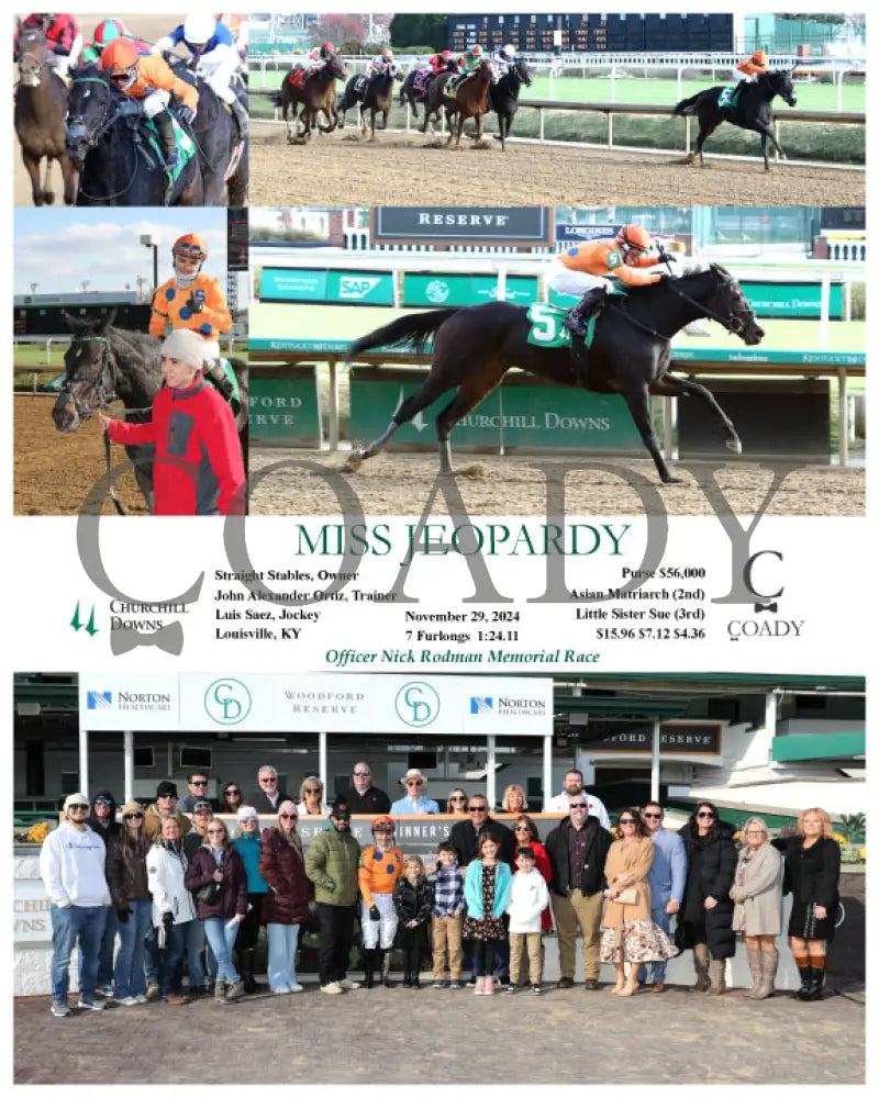 Miss Jeopardy - 11-29-24 R03 Cd Group Churchill Downs