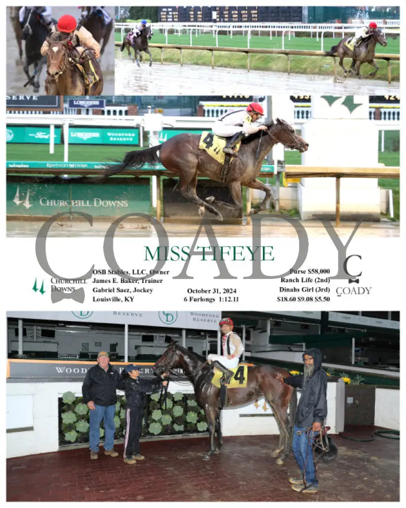 Miss Tifeye - 10-31-24 R10 Churchill Downs