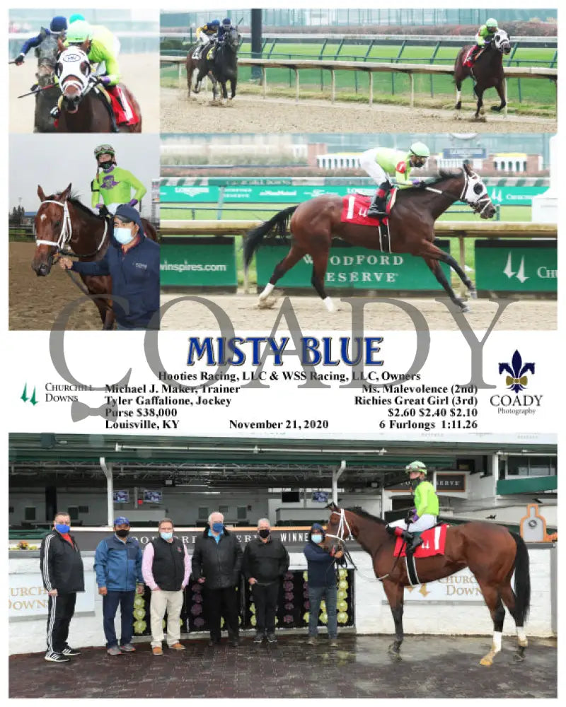 Misty Blue - 11-21-20 R01 Cd Churchill Downs