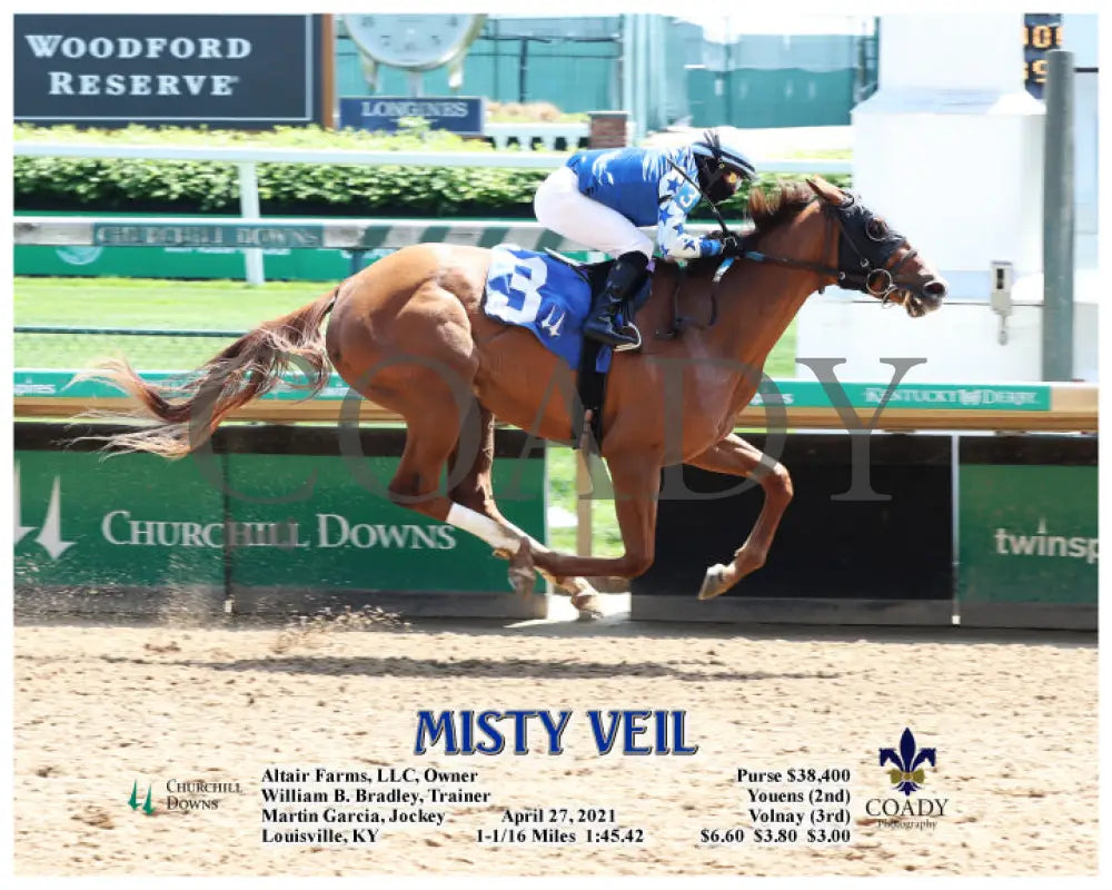 Misty Veil - 04-27-21 R03 Cd Action Churchill Downs