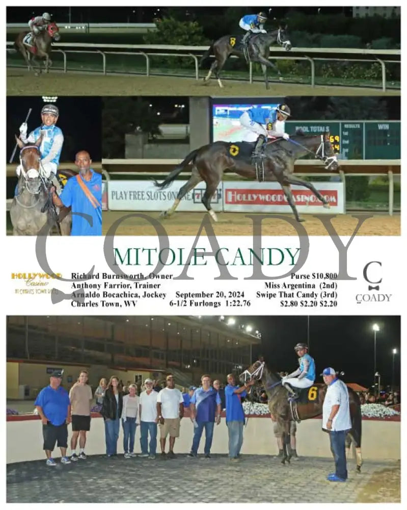 Mitole Candy - 09-20-24 R02 Ct Hollywood Casino At Charles Town Races
