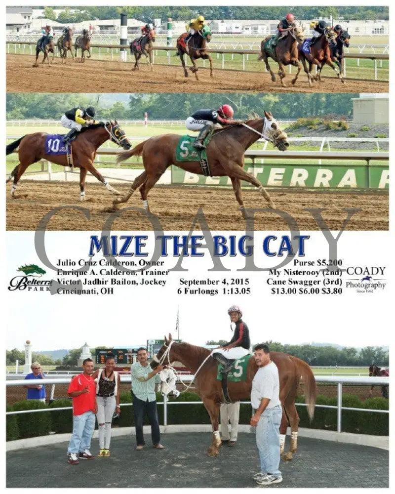 Mize The Big Cat - 090415 Race 06 Btp Belterra Park