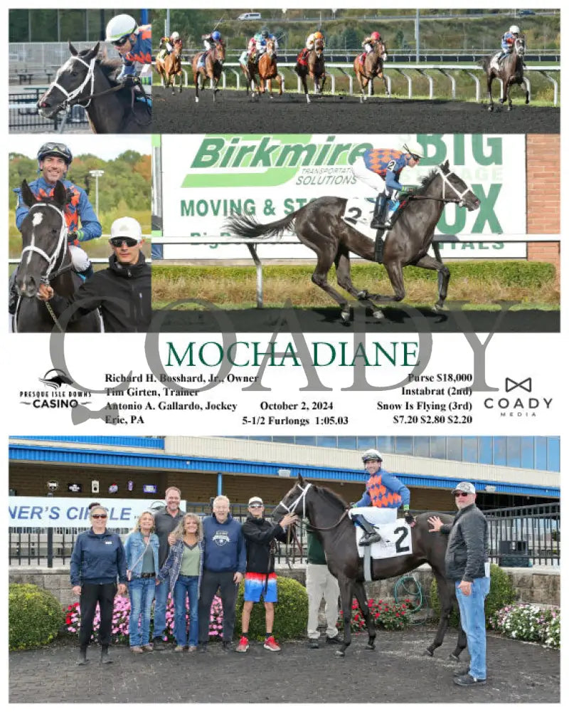 Mocha Diane - 10-02-24 R05 Pid Presque Isle Downs