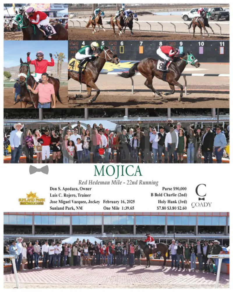 MOJICA - Red Hedeman Mile - 22nd Running - 02-16-25 - R06 - SUN - Coady Media - Kurtis Coady Photography