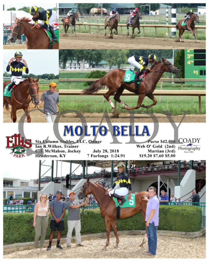 Molto Bella - 072818 Race 06 Elp Ellis Park