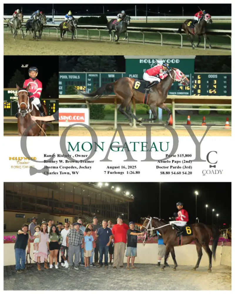 MON GATEAU - 08-16-25 - R05 - CT Hollywood Casino at Charles Town Races