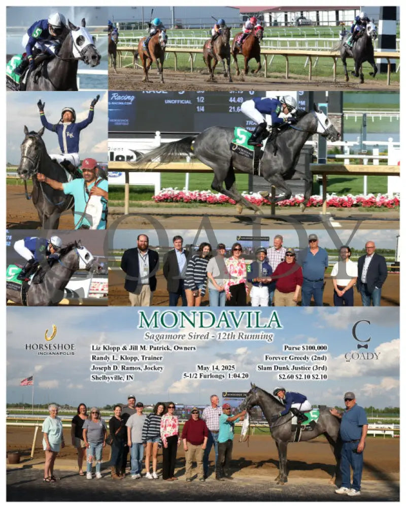 MONDAVILA - Sagamore Sired - 12th Running - 05-14-25 - R09 - IND Indiana Grand