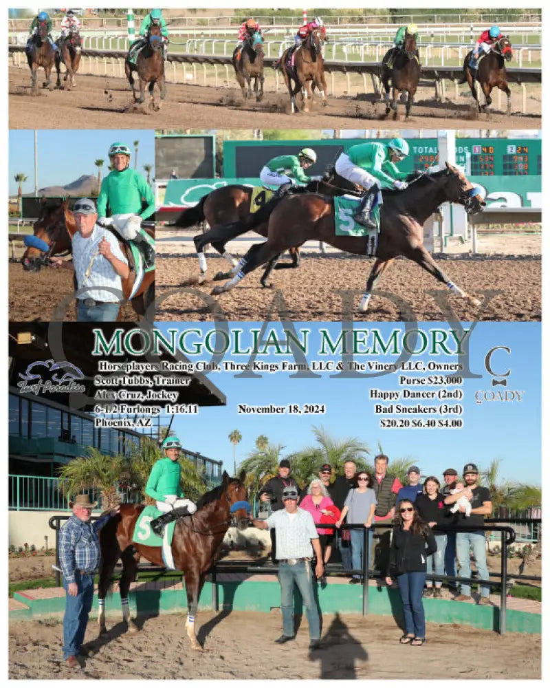 Mongolian Memory - 11-18-24 R09 Tup Turf Paradise