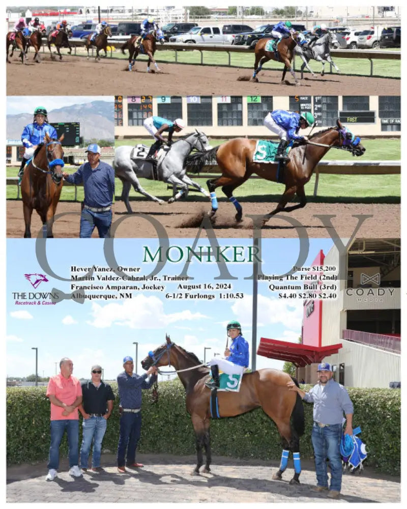 Moniker - 08-16-24 R05 Alb Downs At Albuquerque