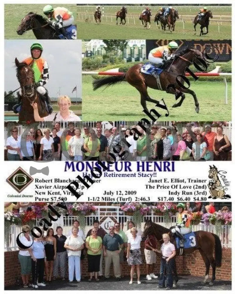 Monsieur Henri - Happy Retirement Stacy!! 7 Colonial Downs