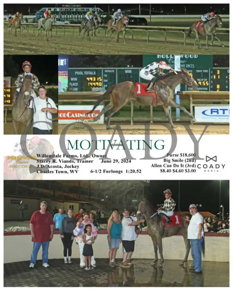 Motivating - 06-29-24 R06 Ct Hollywood Casino At Charles Town Races