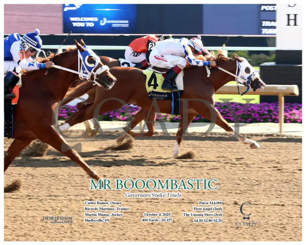 MR BOOOMBASTIC - Governors Stake Trials - 10-04-25 - R01 - IND - Action Indiana Grand