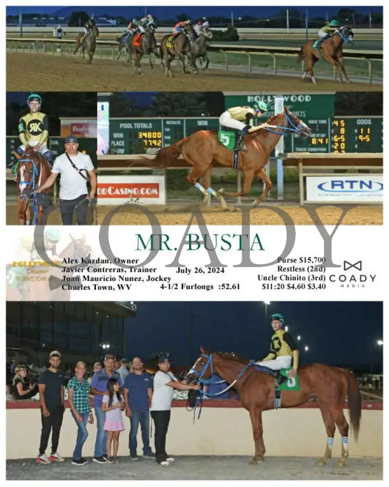 Mr. Busta - 07-26-24 R04 Ct Hollywood Casino At Charles Town Races