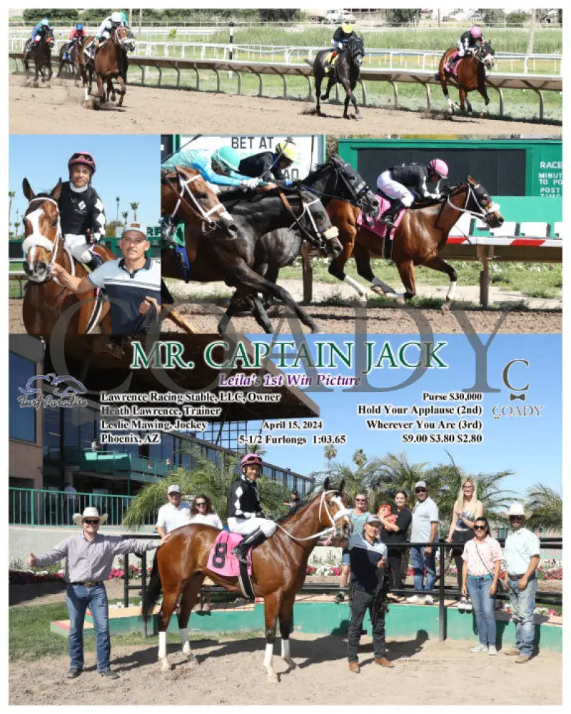 Mr. Captain Jack - Leila’s 1St Win Picture 04 - 15 - 24 R6 Tup Turf Paradise